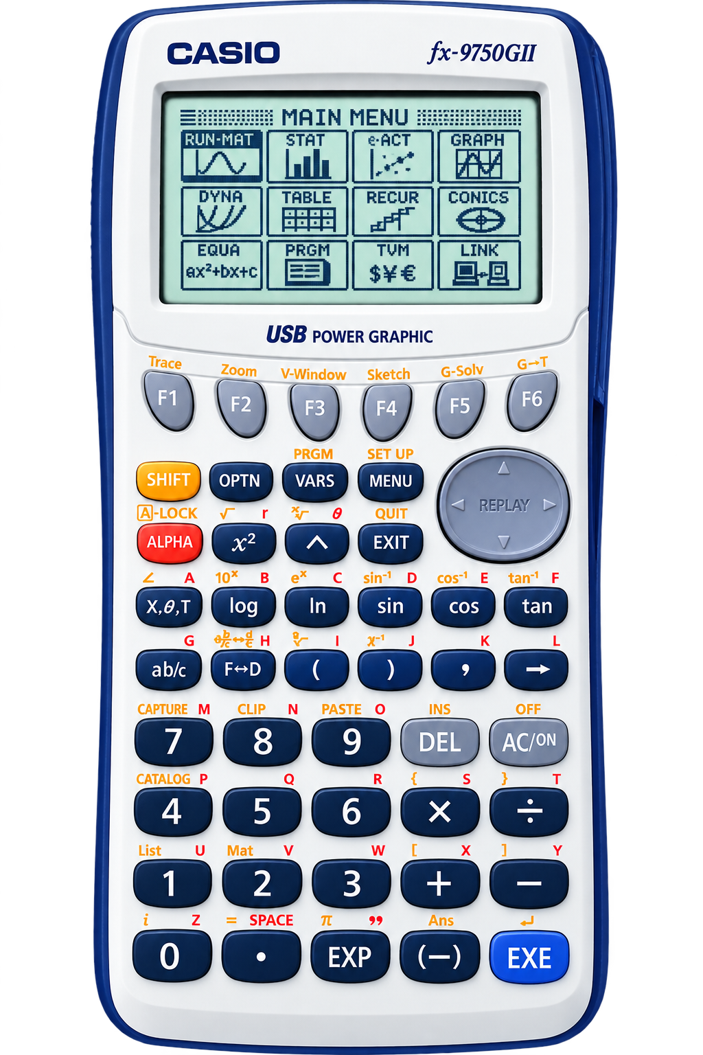 Casio FX-9750GII Graphing Calculator - White