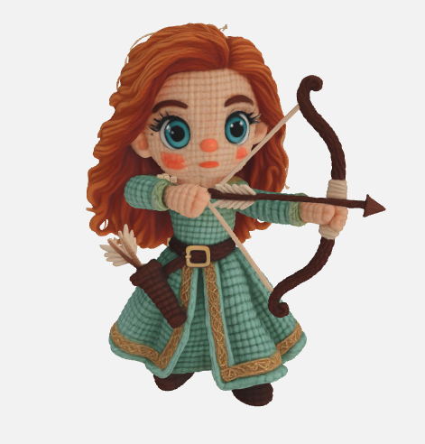 Girl With Bow And Arrow